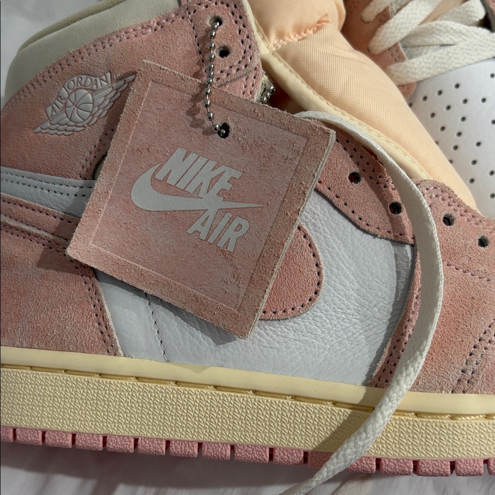 Nike Air Jordan Pink and Cream Sneakers